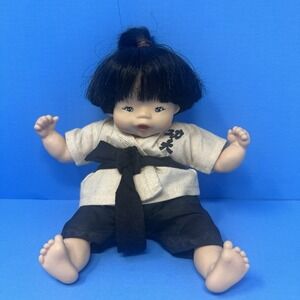JMB Jacobsen Asian Baby Doll 7 Inch Mieler Dolls Vintage Small Vinyl Toy Cute